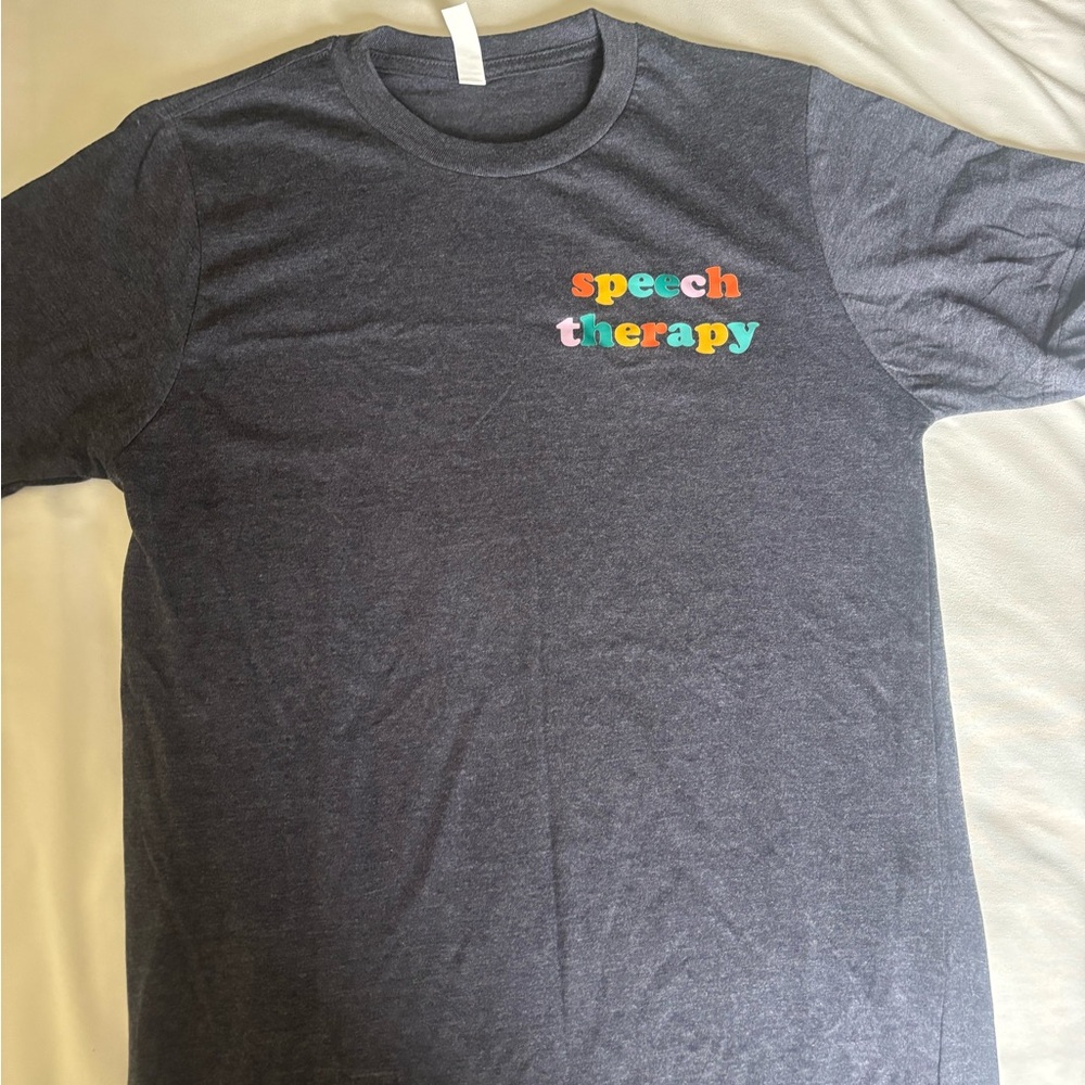 Amazon Charcoal Gray Speech Therapy Tee